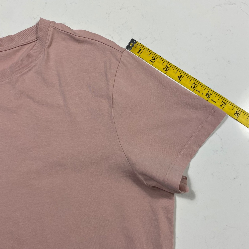 PACT Organic Cotton Short Sleeve T-shirt Size XL Pink Minimalist Basic Casual - Picture 8 of 8